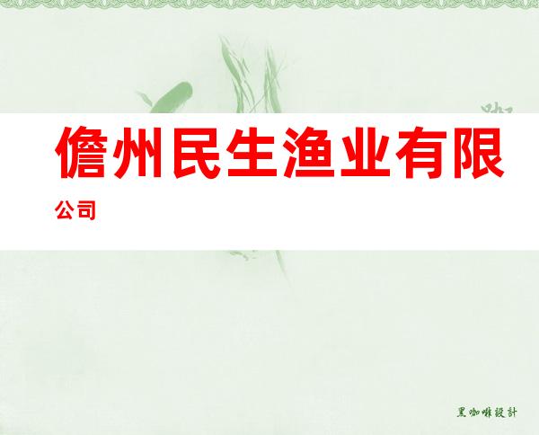 儋州民生渔业有限公司
