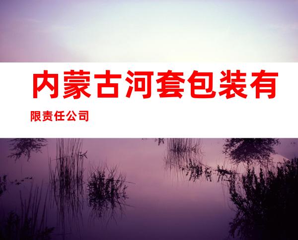 内蒙古河套包装有限责任公司