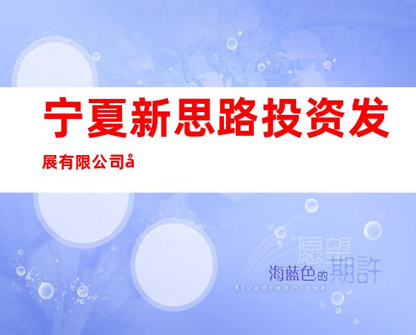 宁夏新思路投资发展有限公司天际酒店